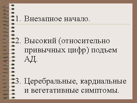 проявления гипертонии